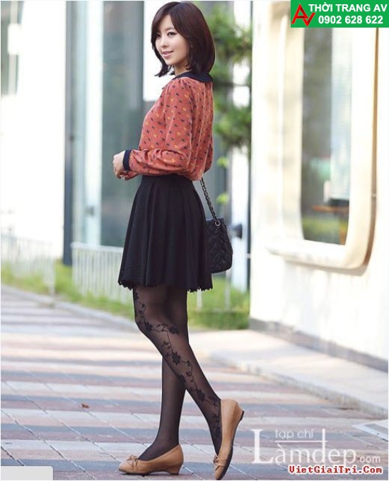 Chân váy xòe xếp ly Hàn Quốc, siêu HOT